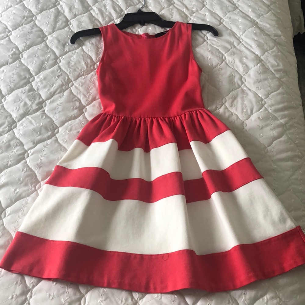 Aqua Pink and White Dress XS